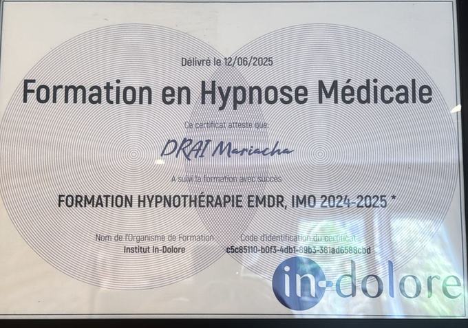 Certificat Institut In-Dolore
